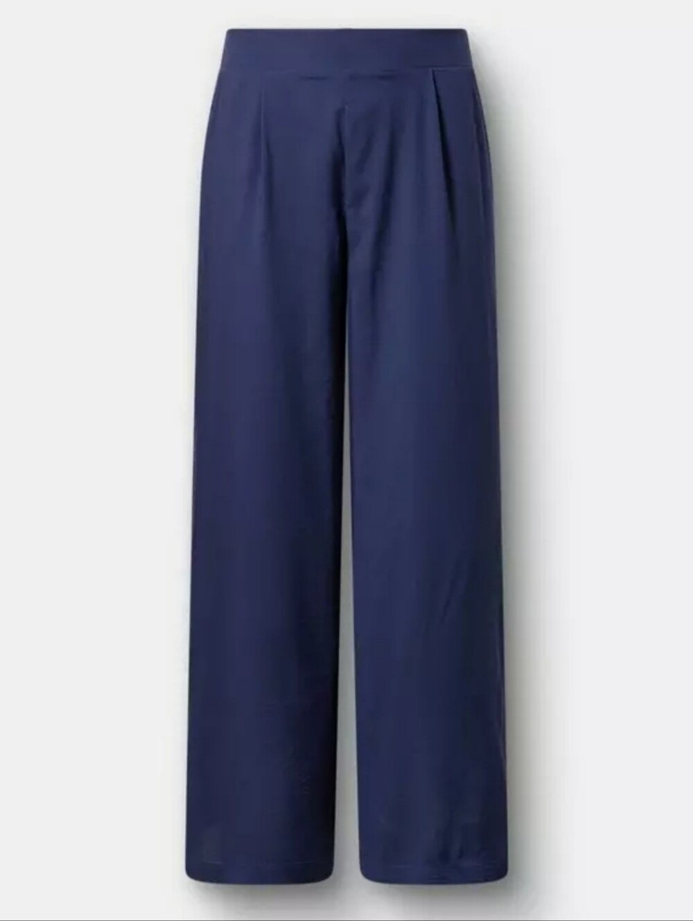 Torrid Navy High-Rise Pull-On Wide-Leg Pant